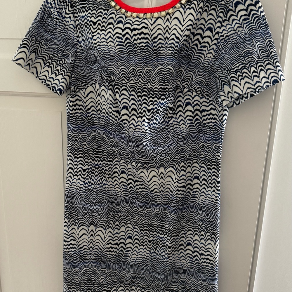 Trina Turk Blue and White Shift Dress!  Beautiful for summer.